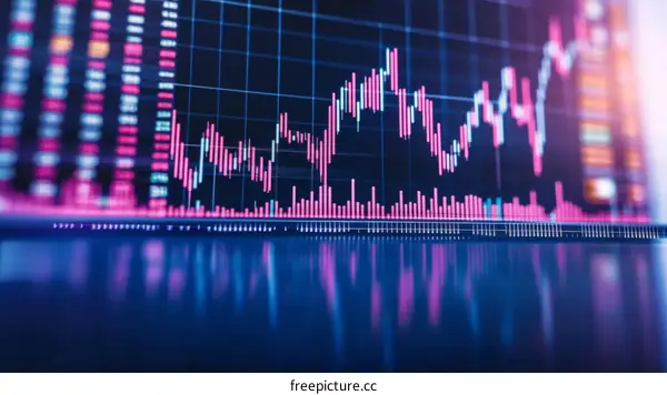 Stock Market Chart Displaying Trends