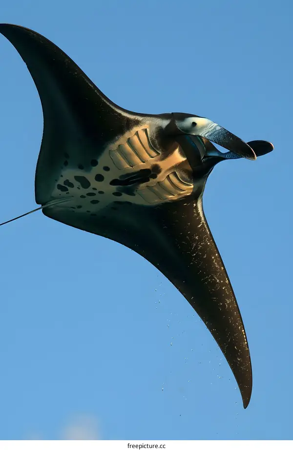 Giant oceanic manta ray