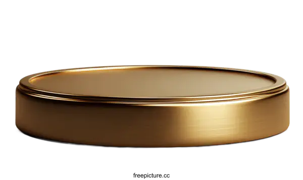 [Transparent Background PNG]Gold Circle Display Stand