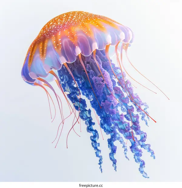 Vibrant Jellyfish in the Ocean Depths