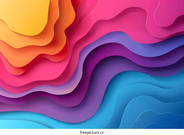Colorful abstract waves background