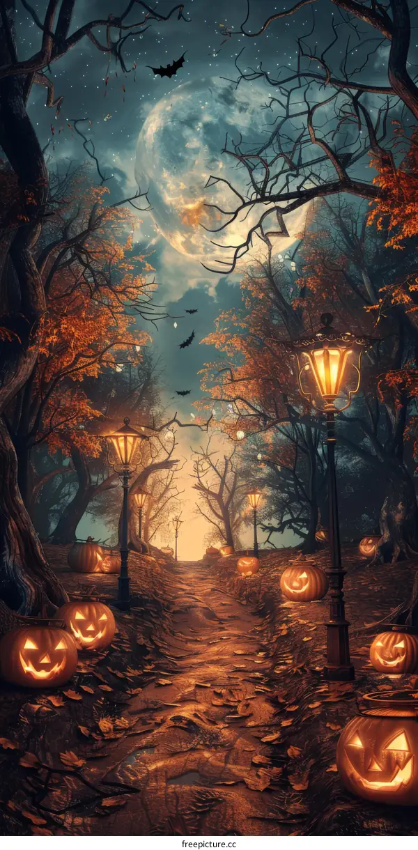 Halloween Jack-O-Lantern Path