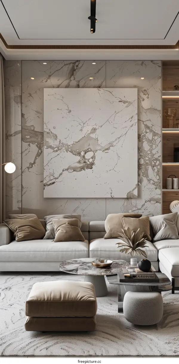 Modern minimalist living room