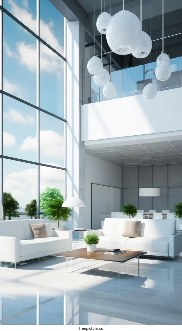 Bright and Airy Office Space with Modern Furniture