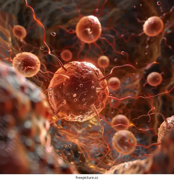 Cancer cells in the body