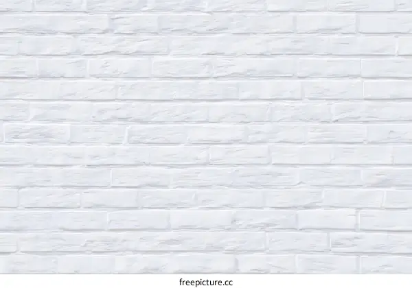 White Brick Wall Texture Background Image
