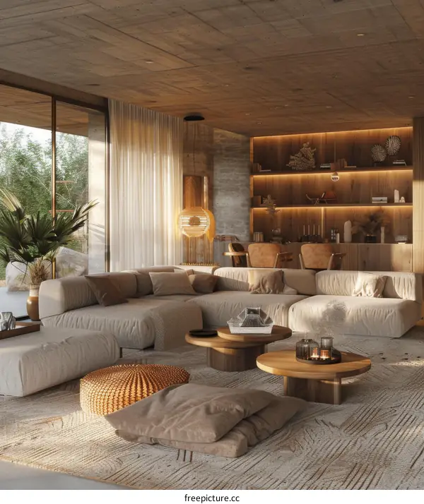 Modern Minimalist Concrete House Interior