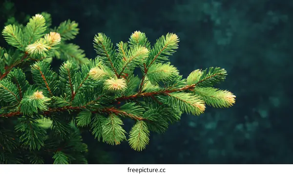 Closeup of Fir Tree Branches