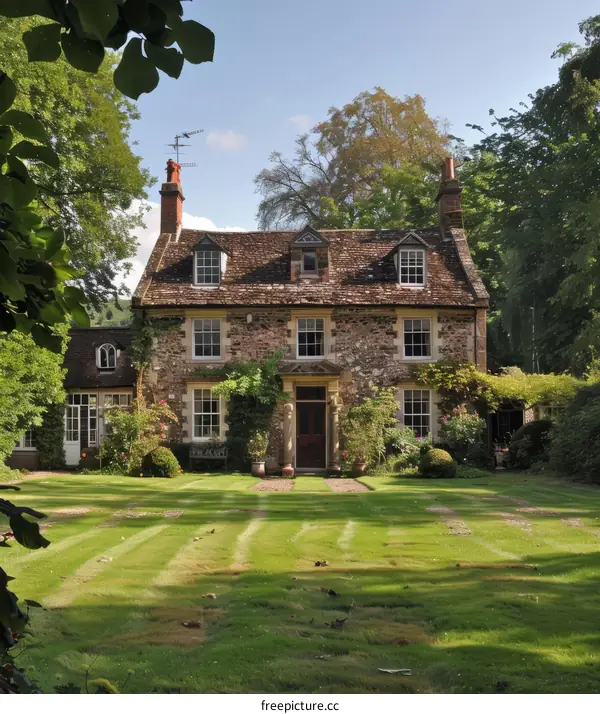 Charming Cotswolds Stone Cottage with Thatched Roof