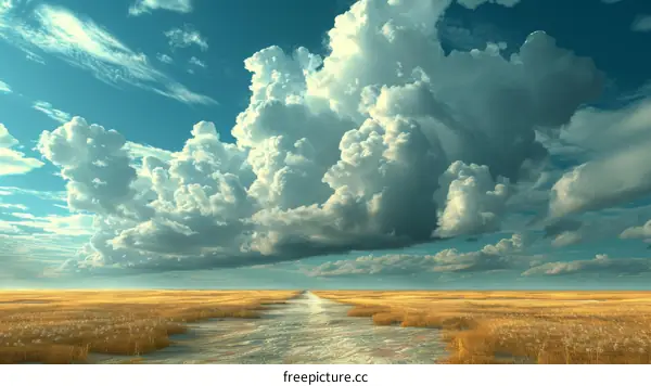 Golden Wheat Field Path