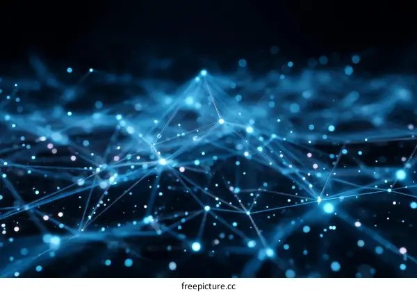 Abstract Network Design Illustration