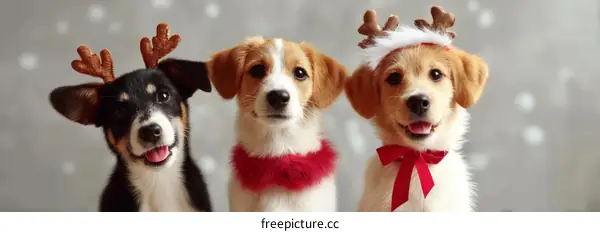 Adorable Dogs Dressed for Christmas