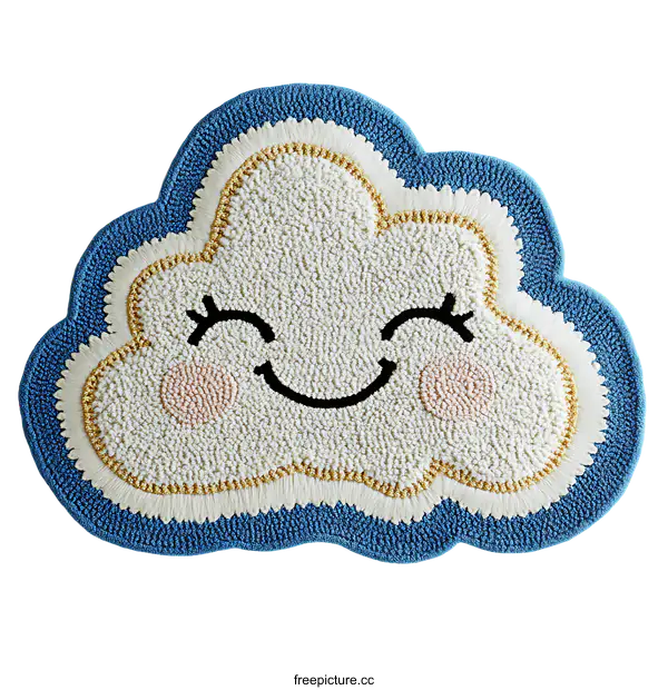 [Transparent Background PNG]Smiling Cloud Illustration Decorative Piece
