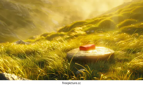 Red Book in a Mountain Meadow