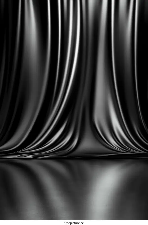 Black Satin Drapery Studio Backdrop