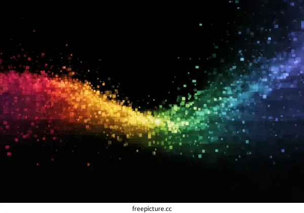 Abstract Colorful Pixelated Background Design