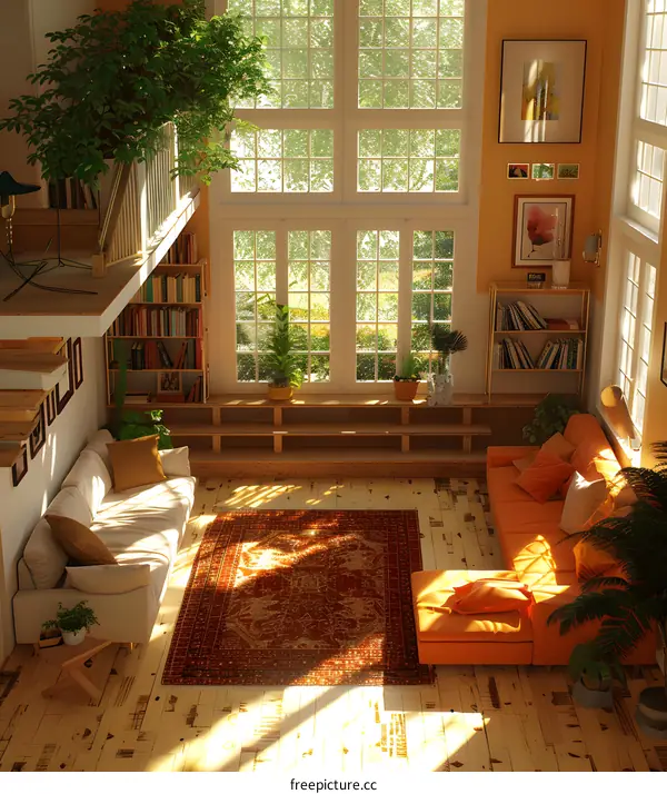 A bright and airy living room with a large windows