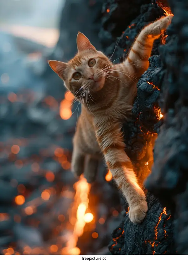 Cat on a hot tin roof