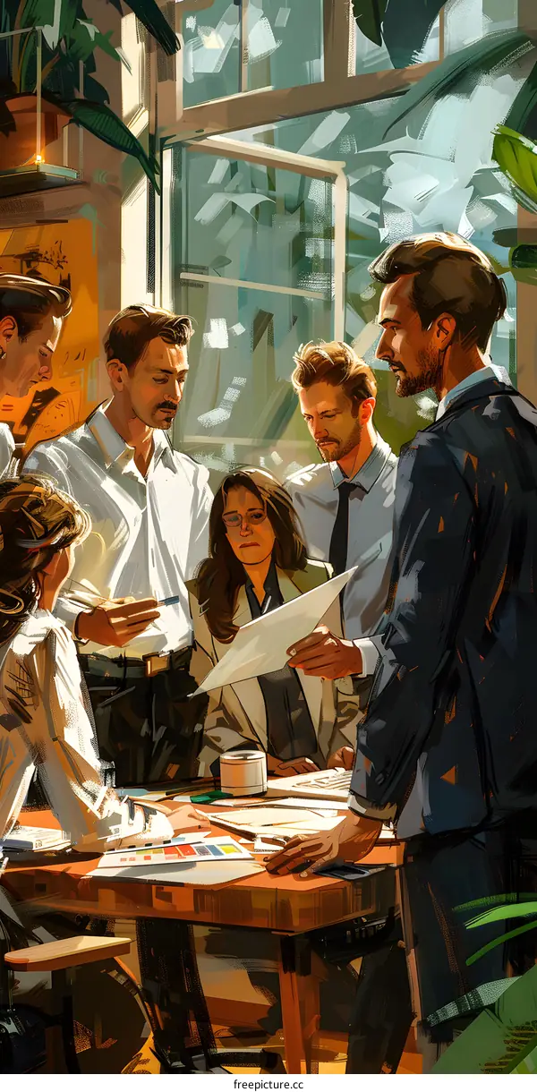 business meeting in the office