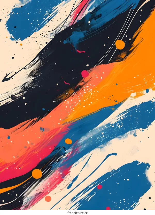 Colorful abstract painting