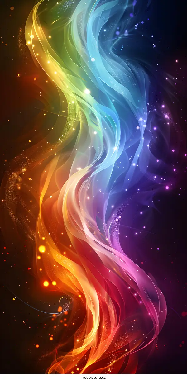 Abstract Colorful Smoke Background