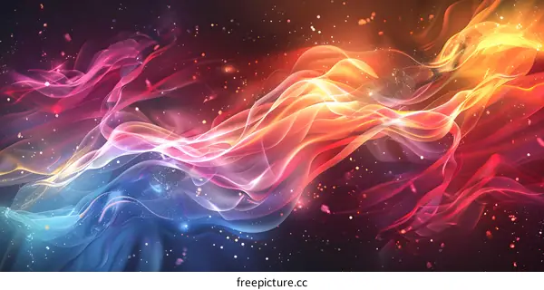 Colorful auspicious clouds