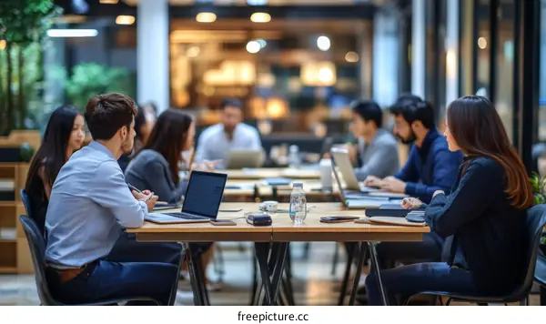 Business meeting in modern office