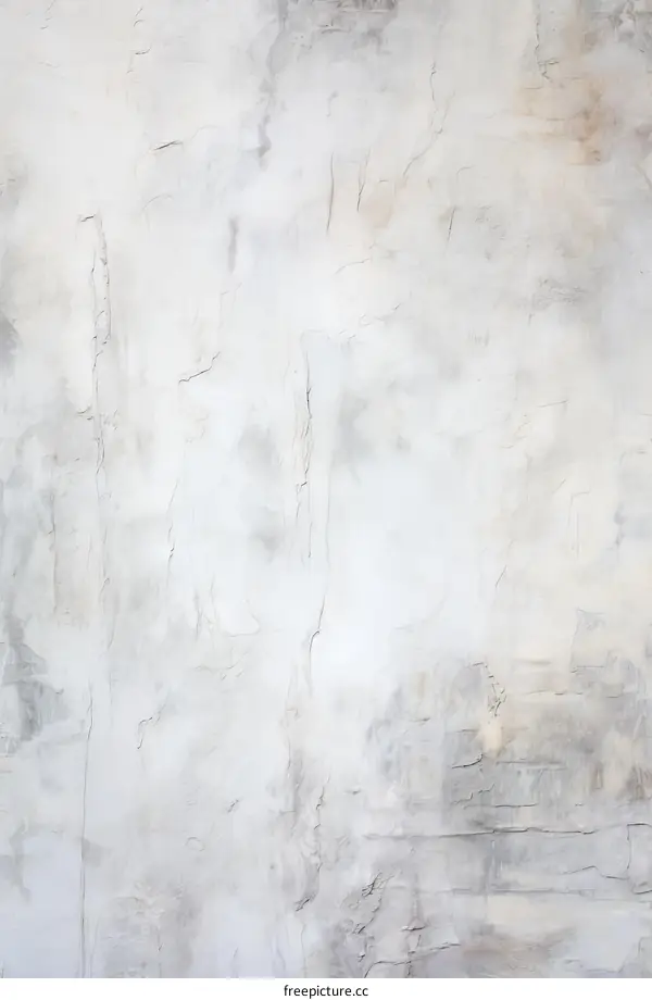 White and gray textured background with cracks and peeling paint