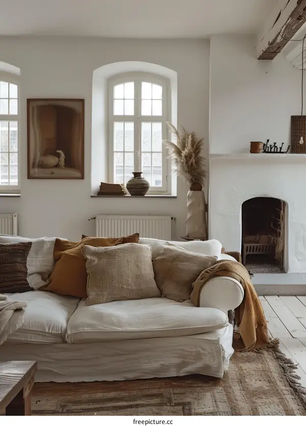 Minimalist Living Room with Neutral Colors