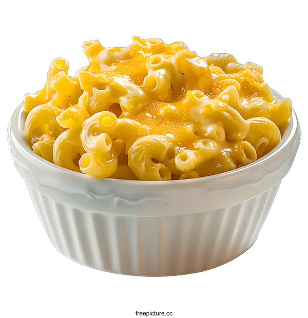 [Transparent Background PNG]A bowl of macaroni and cheese