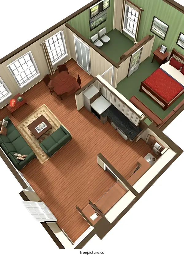 Modern Apartment Floor Plan Design
