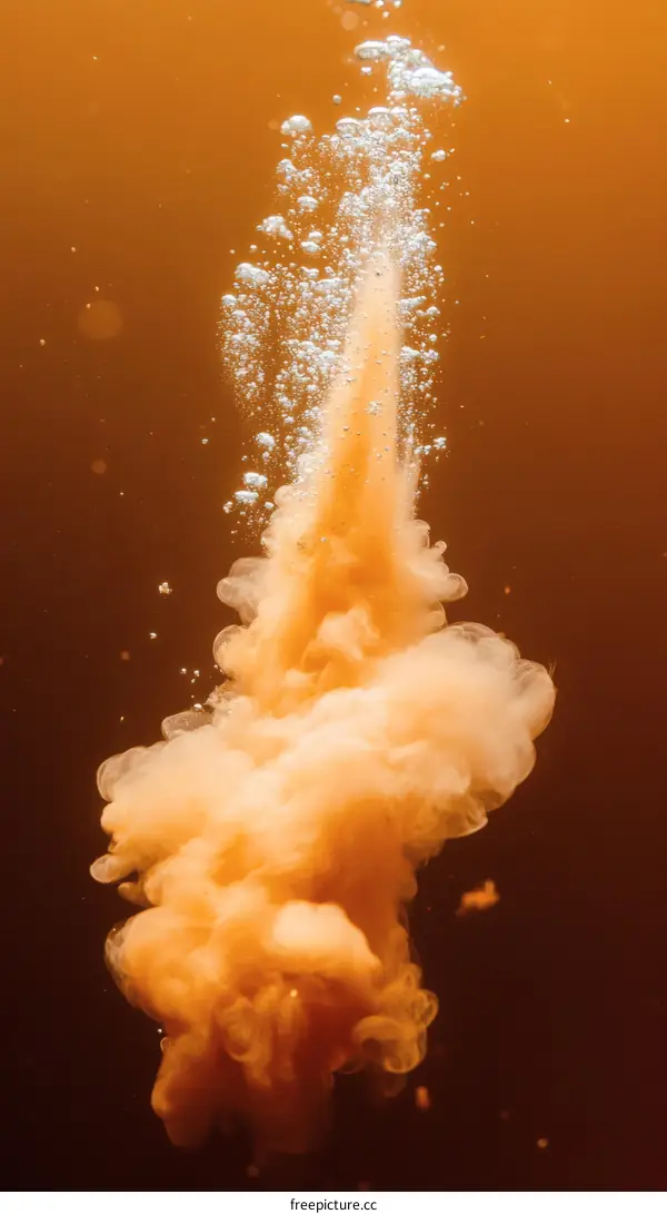 Abstract Underwater Ink Explosion