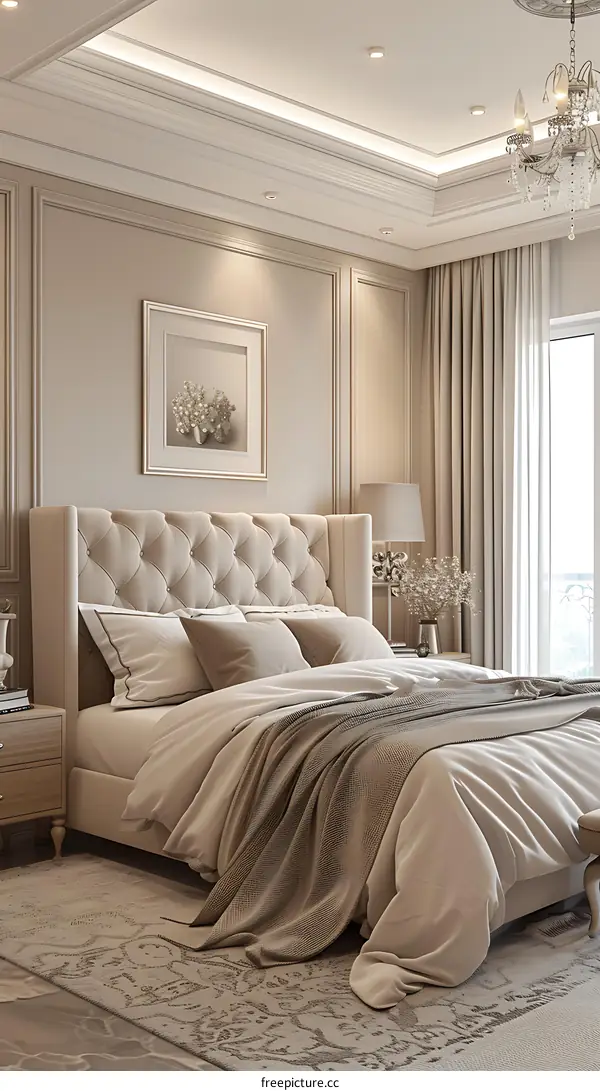 European-style bedroom