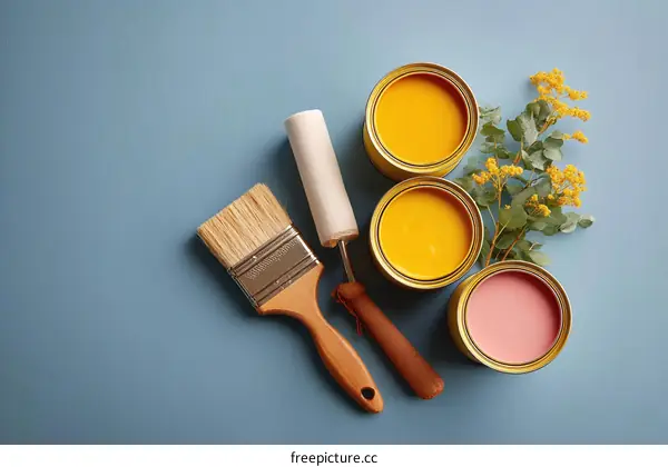 Paint Supplies for Home Improvement Project