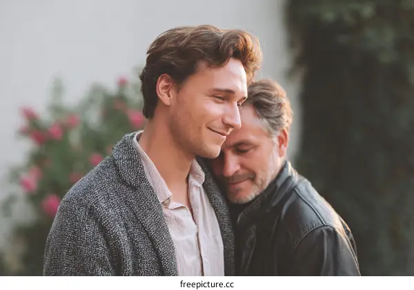 Affectionate Embrace Outdoors