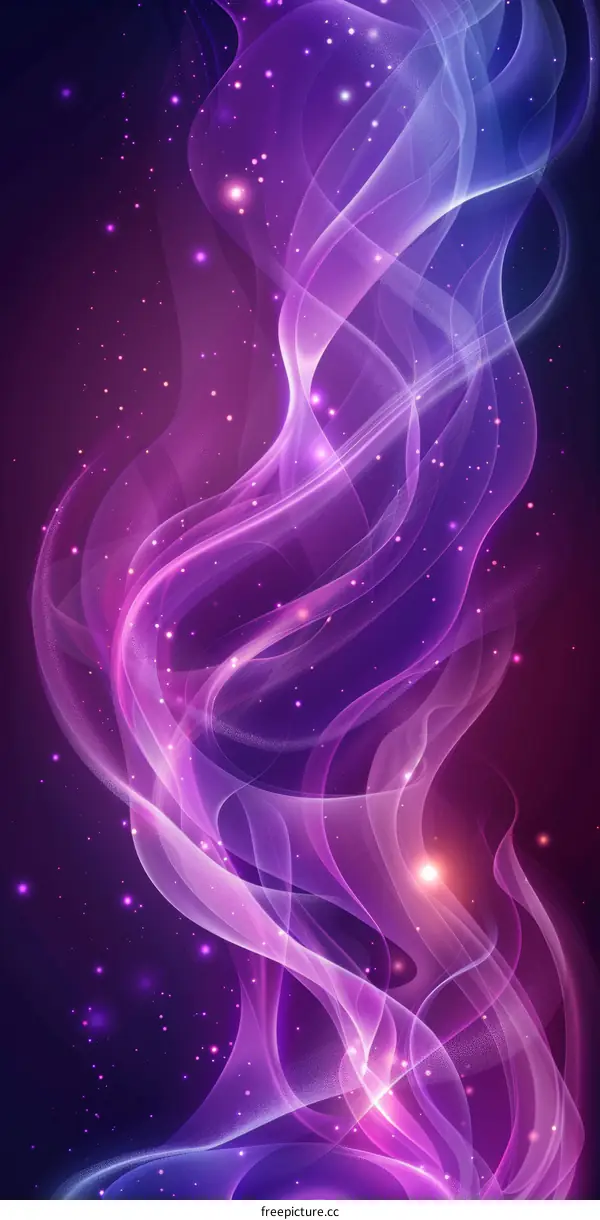 Celestial Spectacle of Purple Nebula