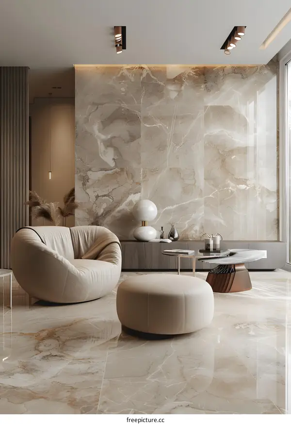 Modern minimalist living room