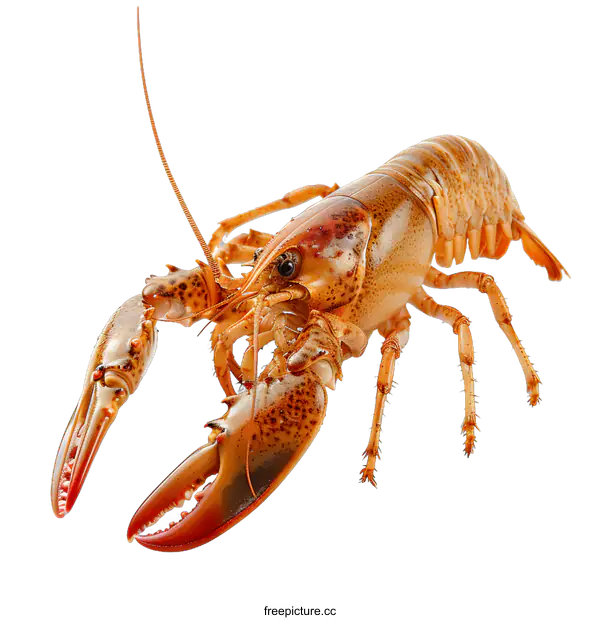 [Transparent Background PNG]A studio shot of a lobster