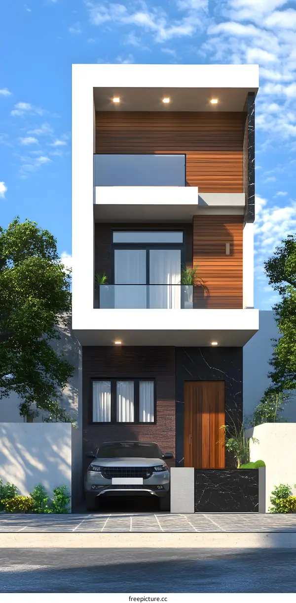 Modern Minimalist Two Storey House Design