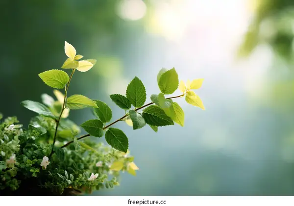 Fresh Green Leaves in Nature