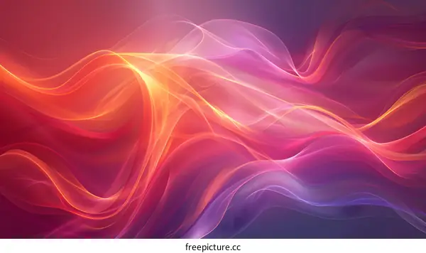 Red and pink waves