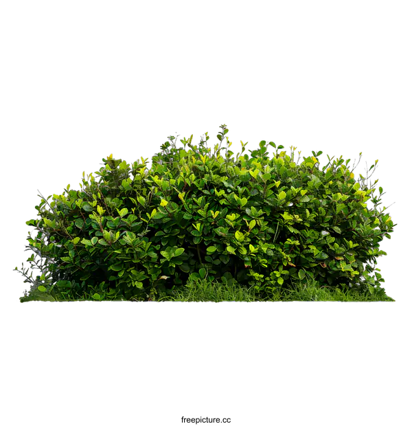 [Transparent Background PNG]Green Bush With White Background