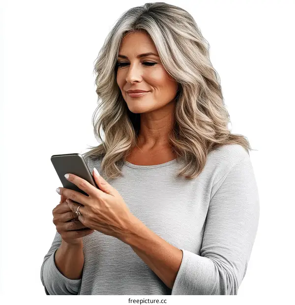 Woman Using Smartphone Portrait Photography