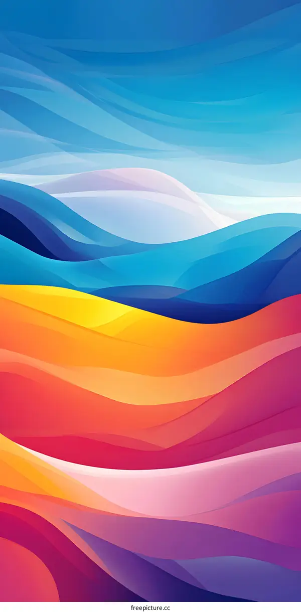 Colorful Abstract Waves Background
