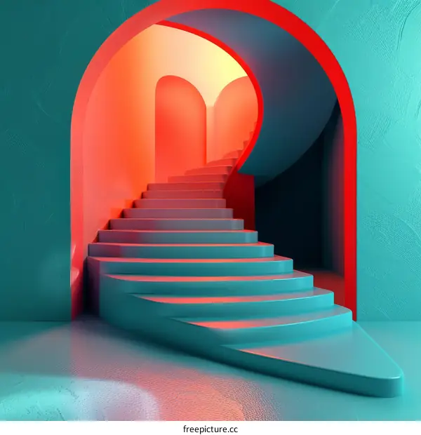 Surreal Staircase Entryway to the Void