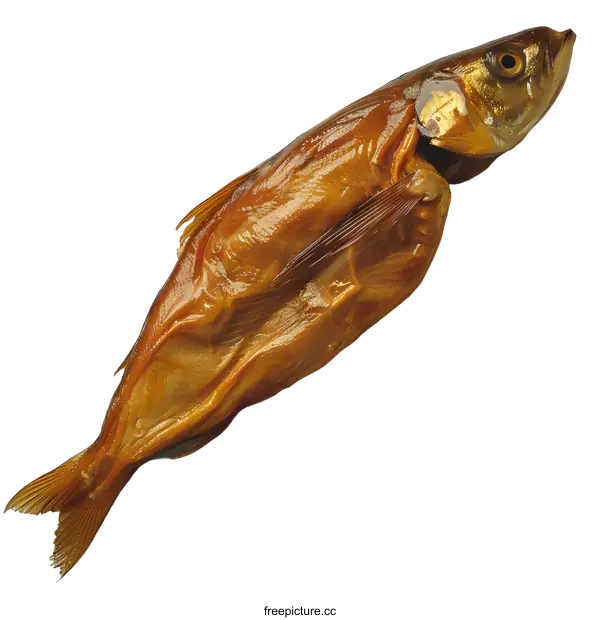 [Transparent Background PNG]Smoked Fish on White Background