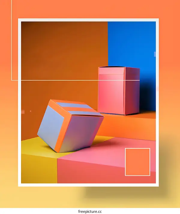 Colorful Abstract Boxes Design