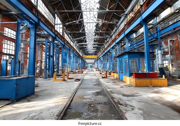 Abandoned Industrial Factory Interior