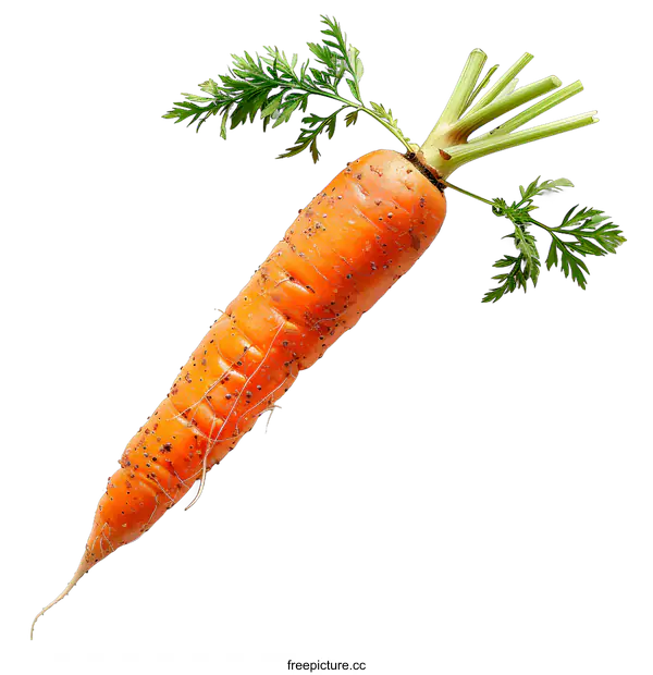 [Transparent Background PNG]Single Carrot on White Background