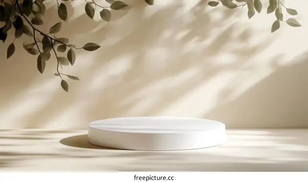 Elegant Minimalist Product Display with Natural Light